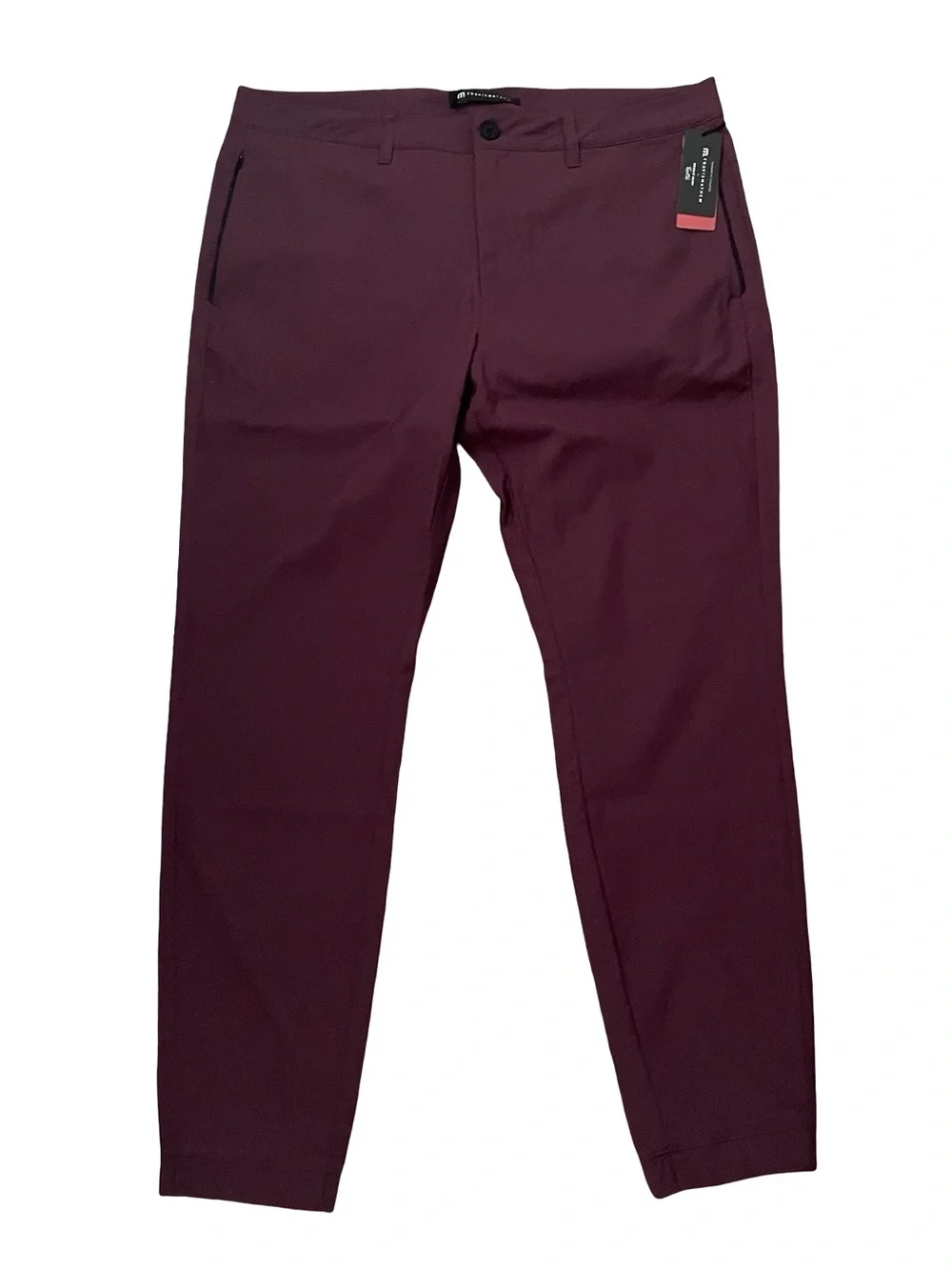 Travis Mathew Sport Mode Jogger Pant Mens Size 36 Mauve Wine Performance Golf